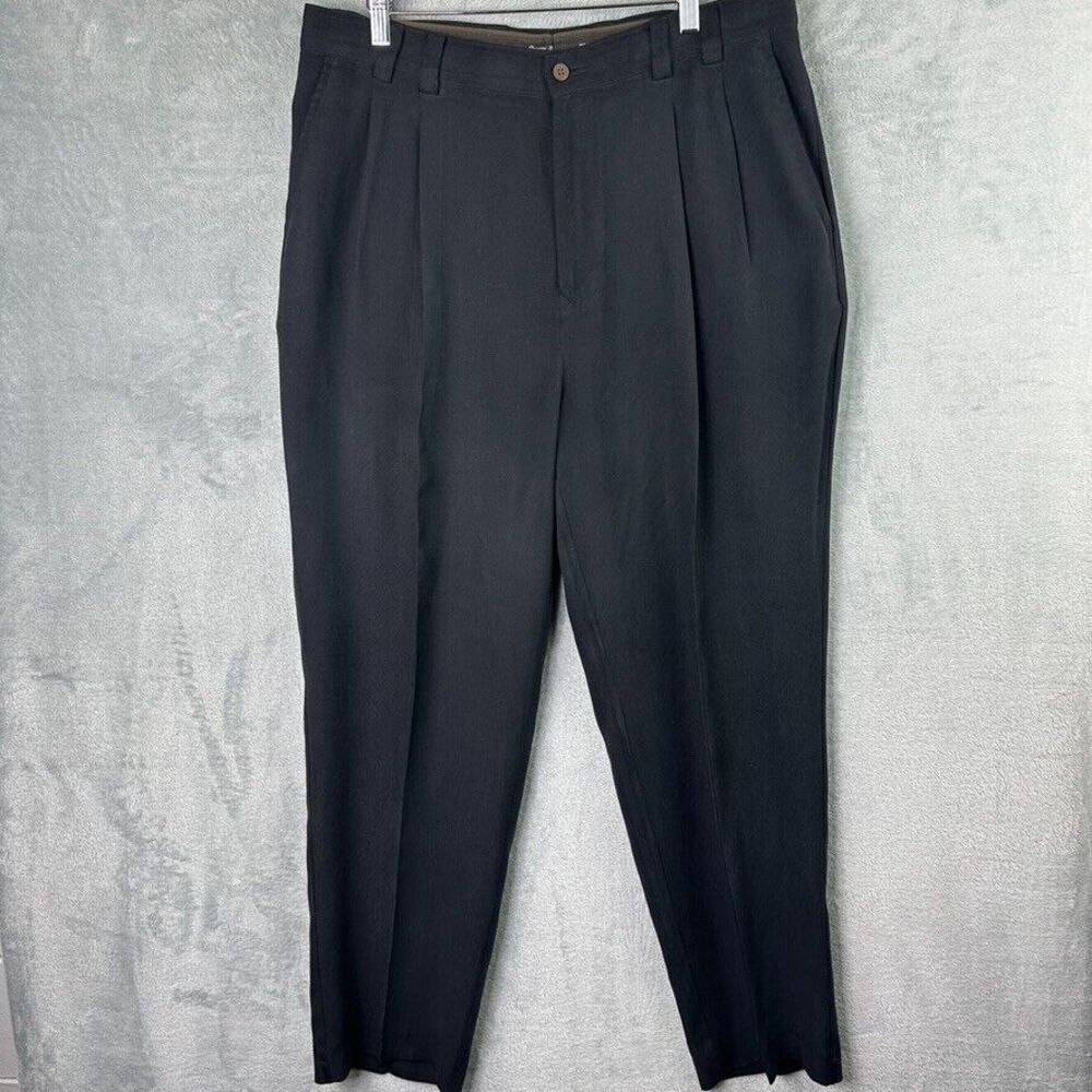 Tommy Bahama Relax pants‎ mens 36 (35x31) black trousers